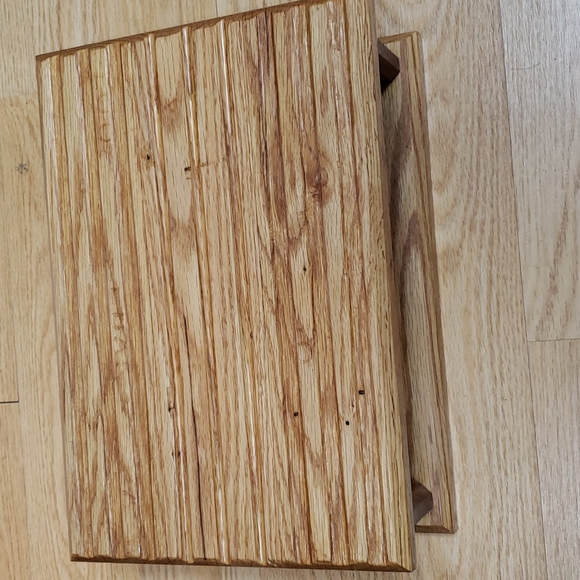 Handcrafted Solid Wood box from hardwood Floor! Red Oak - Picture 2 of 4